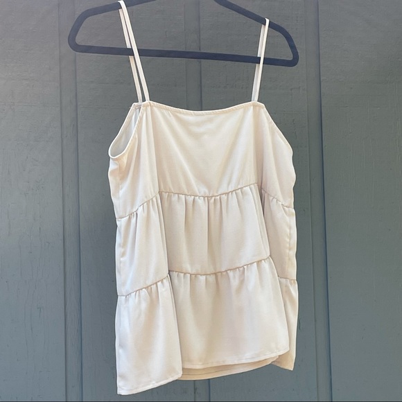 NWOT Paper Crane Tiered Babydoll Tank Top - Small - Picture 7 of 10
